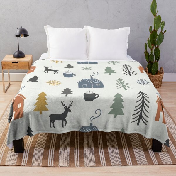 Item preview, Scandi Hygge Winter Minimalist Seamless Pattern | Cozy Nordic Folk Art designed and sold by StickyGuys.