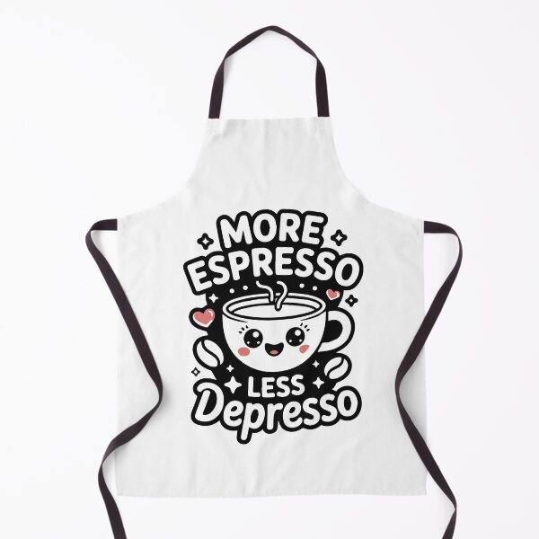 Item preview, More Espresso Less Depresso – Cute Funny Coffee Cup Quote designed and sold by Lulunza.