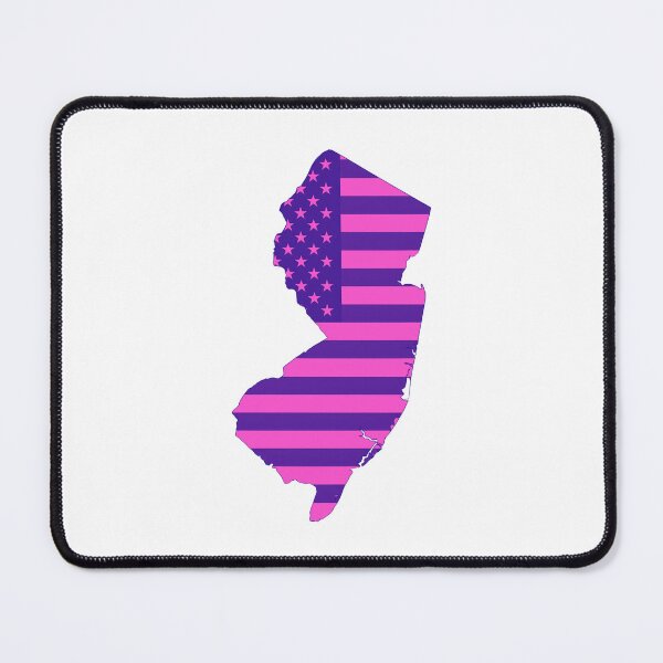 Item preview, New Jersey Pop Pink State Flag – Modern Fun Colors designed and sold by Paper Drip.