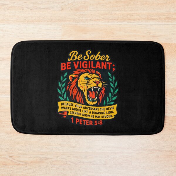 Item preview, 1 Peter 5:8 Your Adversary The Devil Walks About Like A Roaring Lion designed and sold by plushism.