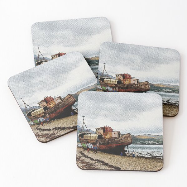 Item preview, Corpach Shipwreck - Scottish Coast Pop Art designed and sold by VistaPainterArt.