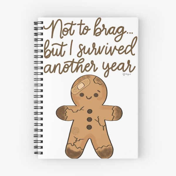 Item preview, Survived Another Year – Gingerbread Funny Holiday Design designed and sold by effdesigns.