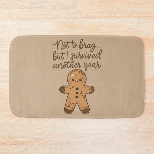Item preview, Survived Another Year – Gingerbread Funny Holiday Design designed and sold by effdesigns.