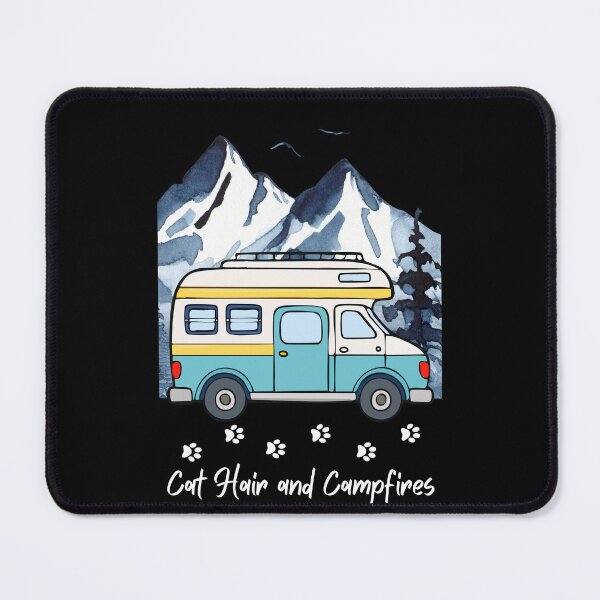 Item preview, Cat Hair and Campfires. RV and Cat design designed and sold by SofikoDesigns.