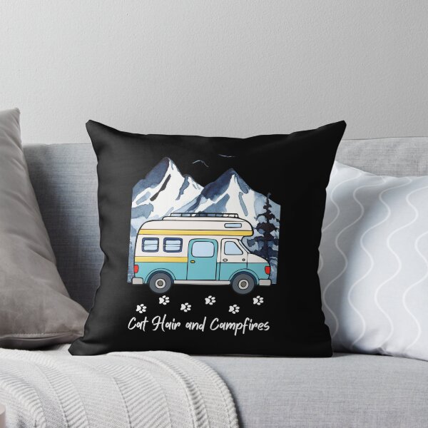 Item preview, Cat Hair and Campfires. RV and Cat design designed and sold by SofikoDesigns.