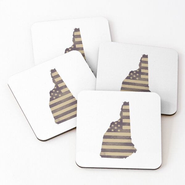 Item preview, New Hampshire State Vintage Stars & Stripes – Brown and Gold designed and sold by Paper Drip.
