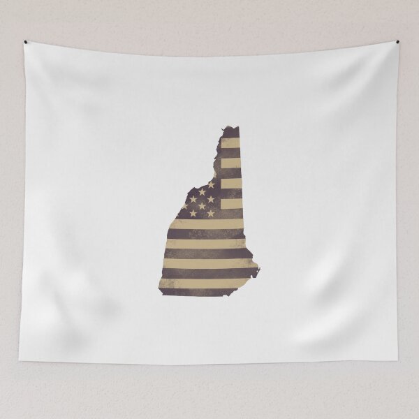 Item preview, New Hampshire State Vintage Stars & Stripes – Brown and Gold designed and sold by Paper Drip.