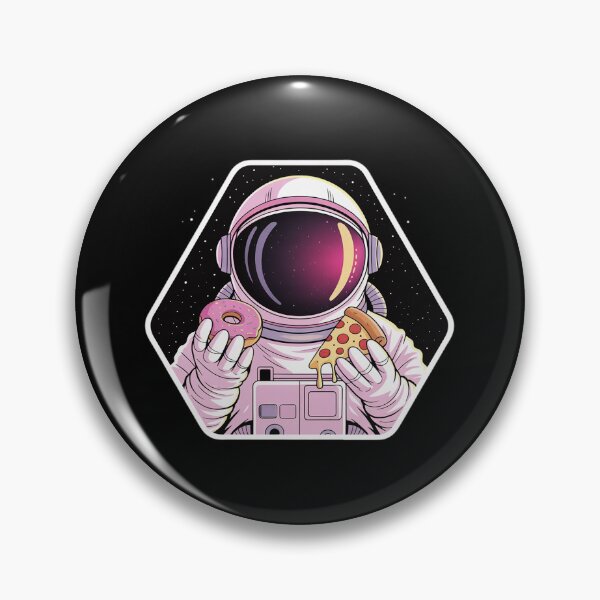 Item preview, Astronaut Eating Pizza Donut Space Food Galaxy Cosmic  designed and sold by MathisBellanger.