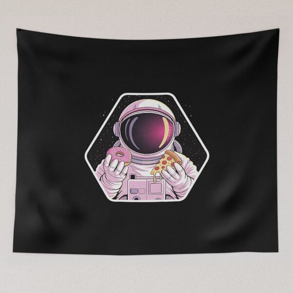 Item preview, Astronaut Eating Pizza Donut Space Food Galaxy Cosmic  designed and sold by MathisBellanger.