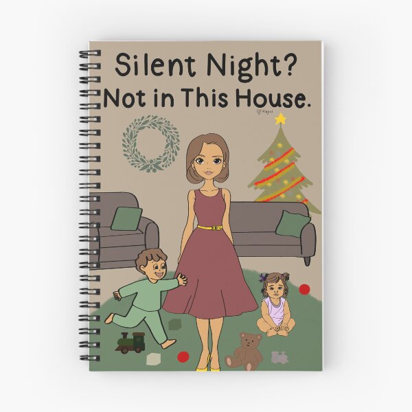 Item preview, Silent Night? Not in This House – Funny Christmas Quote designed and sold by effdesigns.