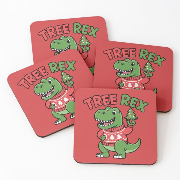 Item preview, Tree Rex – Funny Christmas Dinosaur Pun designed and sold by DabrowskiDesign.