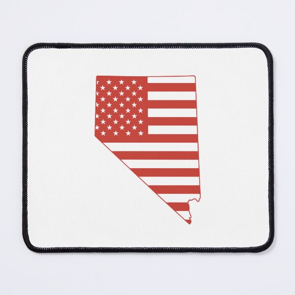 Item preview,  Nevada USA Flag Silhouette – Stars and Stripes State Outline designed and sold by Paper Drip.