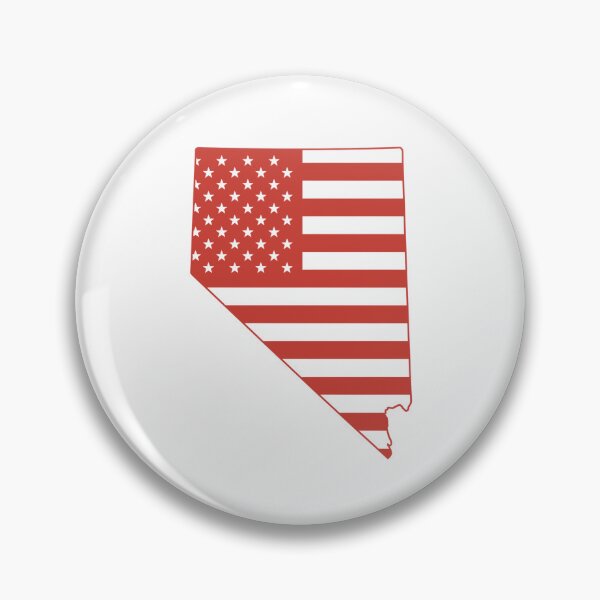 Item preview,  Nevada USA Flag Silhouette – Stars and Stripes State Outline designed and sold by Paper Drip.
