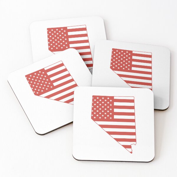 Item preview,  Nevada USA Flag Silhouette – Stars and Stripes State Outline designed and sold by Paper Drip.