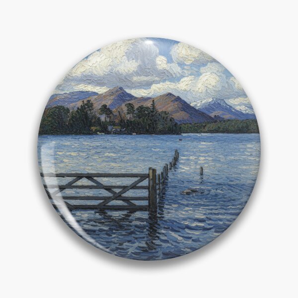 Item preview, Derwentwater Keswick Landscape - Post-Impressionist Style designed and sold by VistaPainterArt.