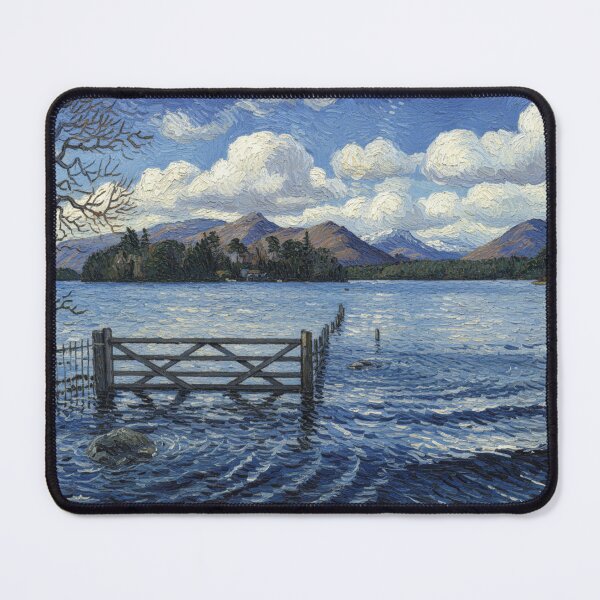 Item preview, Derwentwater Keswick Landscape - Post-Impressionist Style designed and sold by VistaPainterArt.