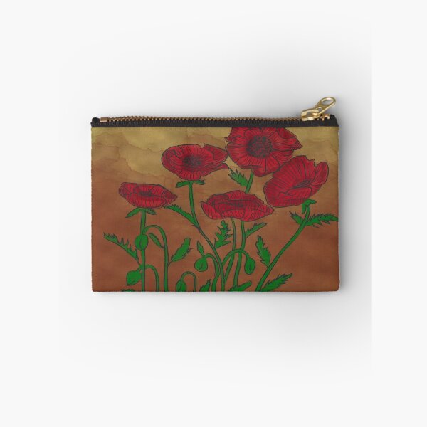 Artikelvorschau, Vintage rote Mohnblumen entworfen und verkauft von The Bohemian Bubble.