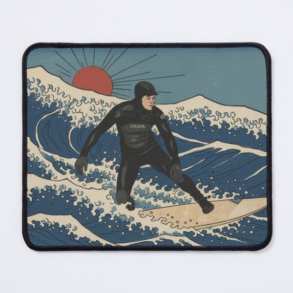 Item preview, Surfing the Crimson Tide - Hokusai Style designed and sold by VistaPainterArt.
