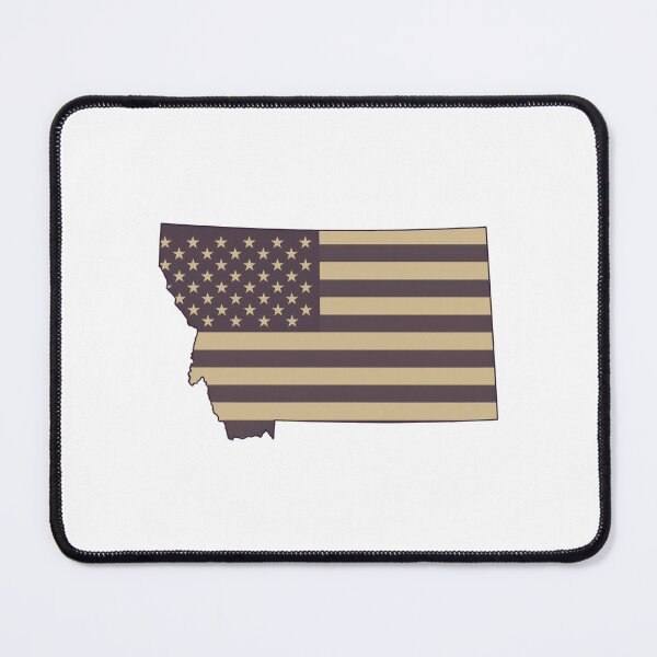 Item preview, Montana State Vintage Stars & Stripes – Brown and Gold designed and sold by Paper Drip.