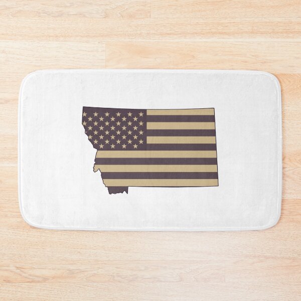 Item preview, Montana State Vintage Stars & Stripes – Brown and Gold designed and sold by Paper Drip.
