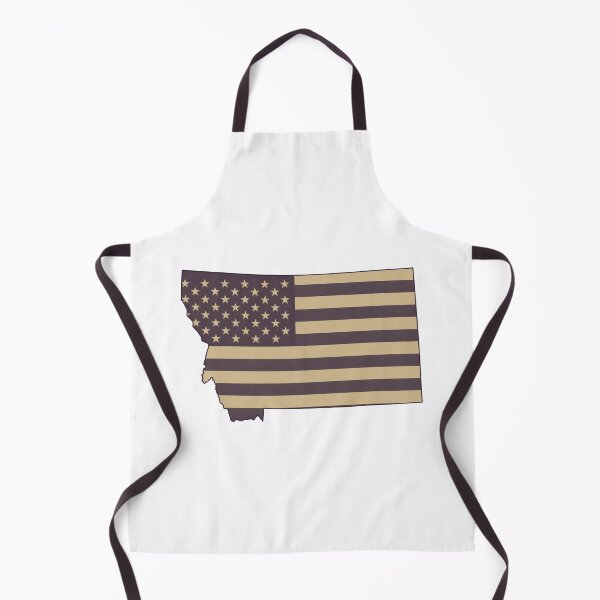 Item preview, Montana State Vintage Stars & Stripes – Brown and Gold designed and sold by Paper Drip.