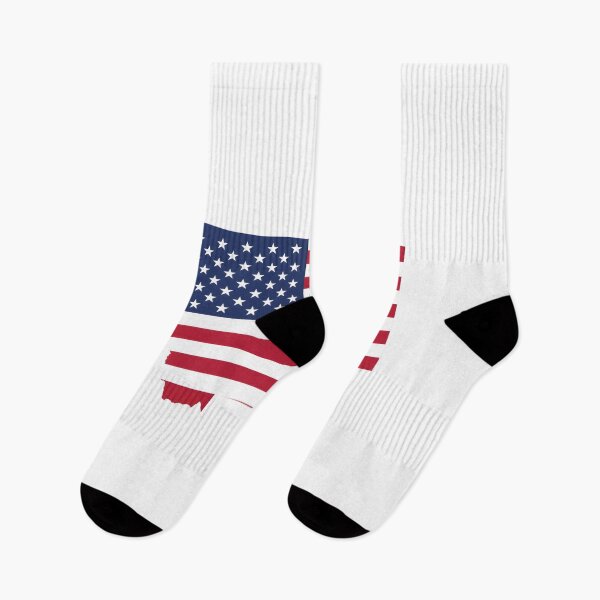 Item preview, Montana USA Flag Silhouette – Stars and Stripes State Outline designed and sold by Paper Drip.