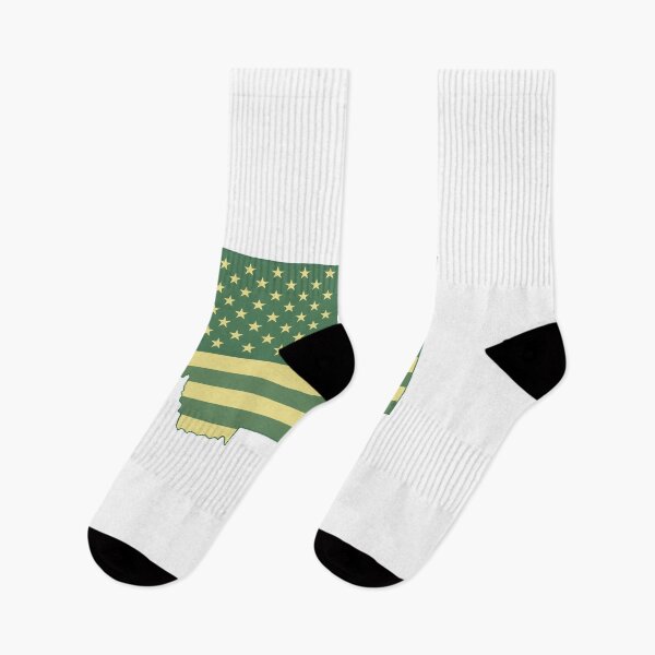 Item preview, Montana Vintage State Flag – Green & Gold Americana designed and sold by Paper Drip.