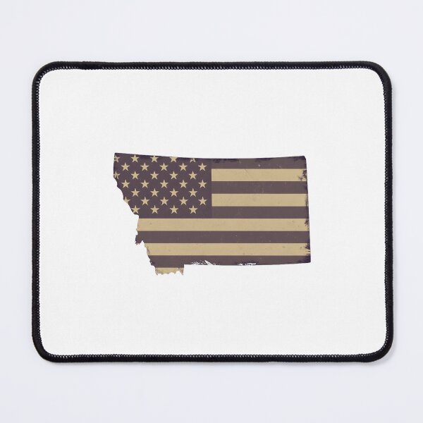 Item preview, Montana State Vintage Stars & Stripes – Brown and Gold designed and sold by Paper Drip.