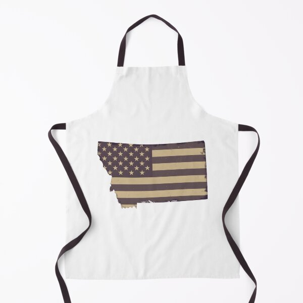 Item preview, Montana State Vintage Stars & Stripes – Brown and Gold designed and sold by Paper Drip.