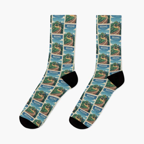Item preview, Beijing Vintage Travel Art - Great Wall of China - China designed and sold by Wanderprintt.