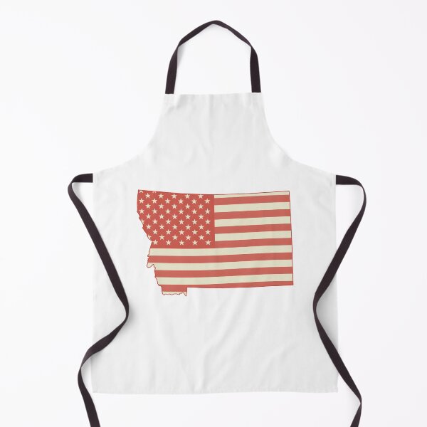 Item preview, Montana USA Flag Silhouette – Stars and Stripes State Outline designed and sold by Paper Drip.