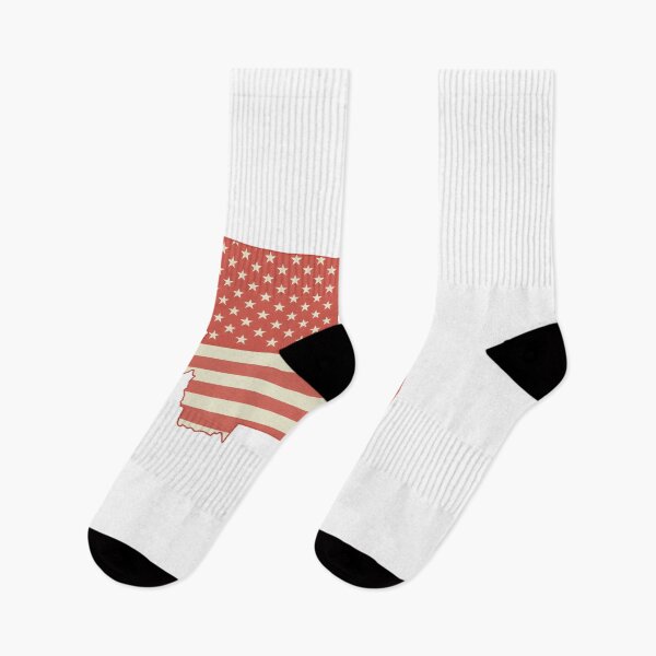 Item preview, Montana USA Flag Silhouette – Stars and Stripes State Outline designed and sold by Paper Drip.