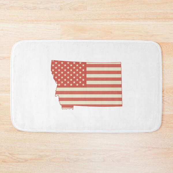 Item preview, Montana USA Flag Silhouette – Stars and Stripes State Outline designed and sold by Paper Drip.