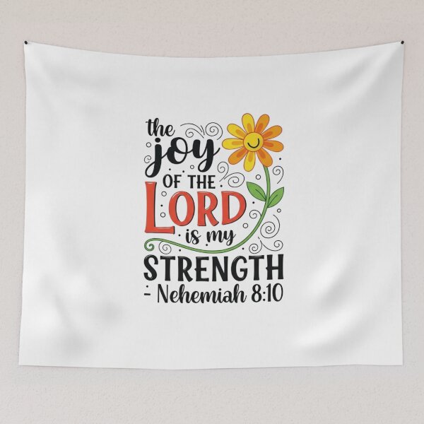 Item preview, The Joy of the Lord is My Strength - Nehemiah 8:10 designed and sold by Faithloveshop.