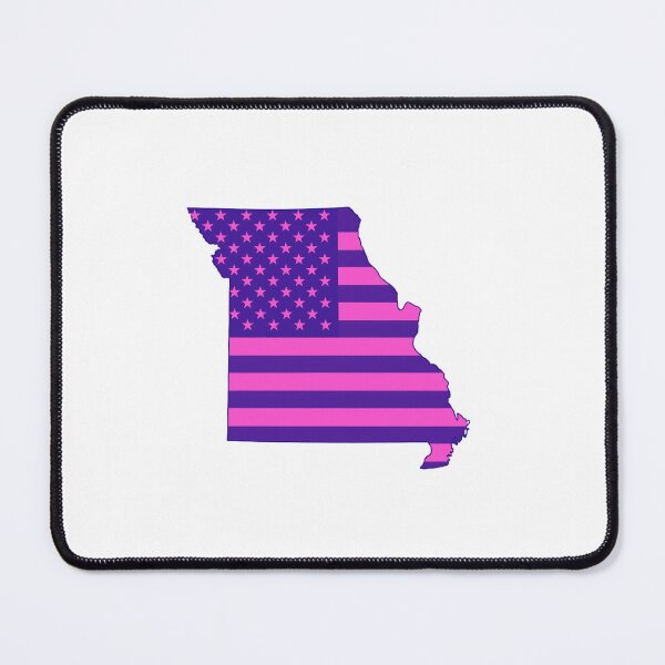 Item preview, Missouri Pop Pink State Flag – Modern Fun Colors designed and sold by Paper Drip.