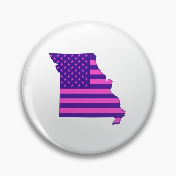 Item preview, Missouri Pop Pink State Flag – Modern Fun Colors designed and sold by Paper Drip.