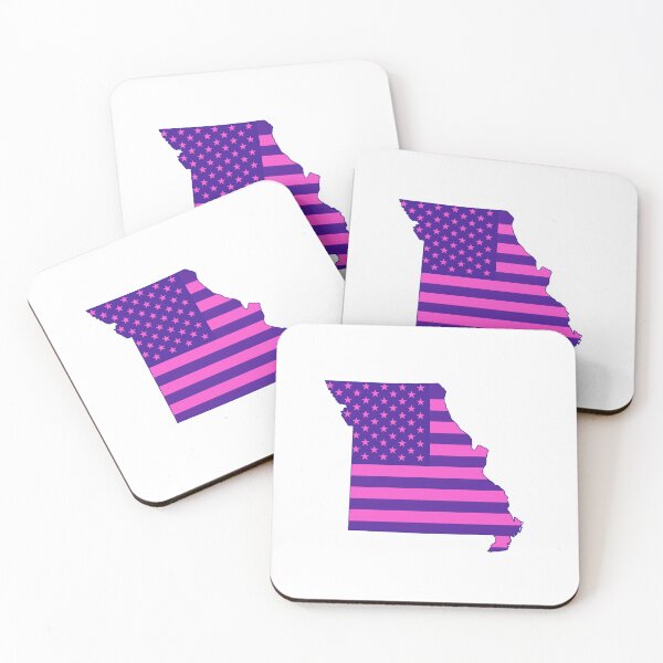 Item preview, Missouri Pop Pink State Flag – Modern Fun Colors designed and sold by Paper Drip.