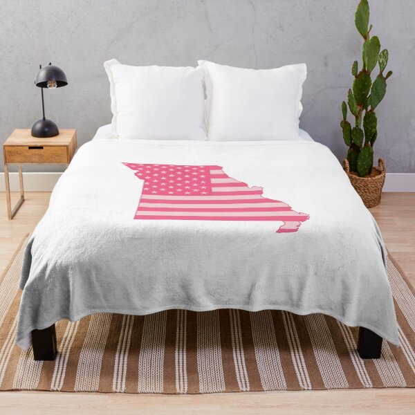 Item preview, Missouri State Pop Pink Stars & Stripes – Trendy Pink designed and sold by Paper Drip.