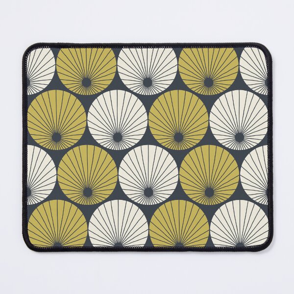Item preview, retro abstract - in okra & white designed and sold by Johanna Kindvall.