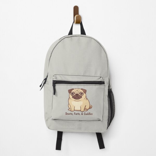 Item preview, Snorts, Farts, & Cuddles - Funny Cute Pug Dog Art designed and sold by AwesomeBeyondLimits.