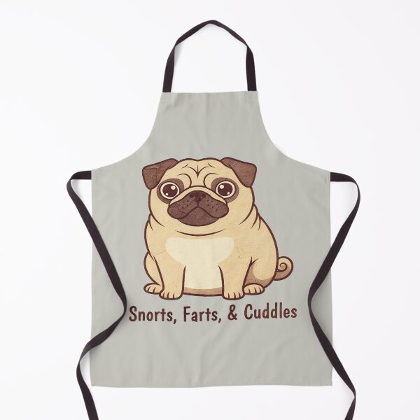 Item preview, Snorts, Farts, & Cuddles - Funny Cute Pug Dog Art designed and sold by AwesomeBeyondLimits.