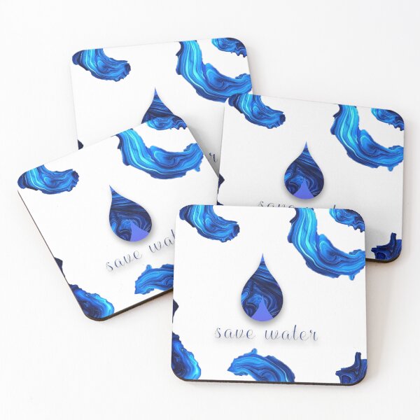 Item preview, Save Water – Artistic Blue Droplet Design for Eco Awareness designed and sold by mayarelshukairi.