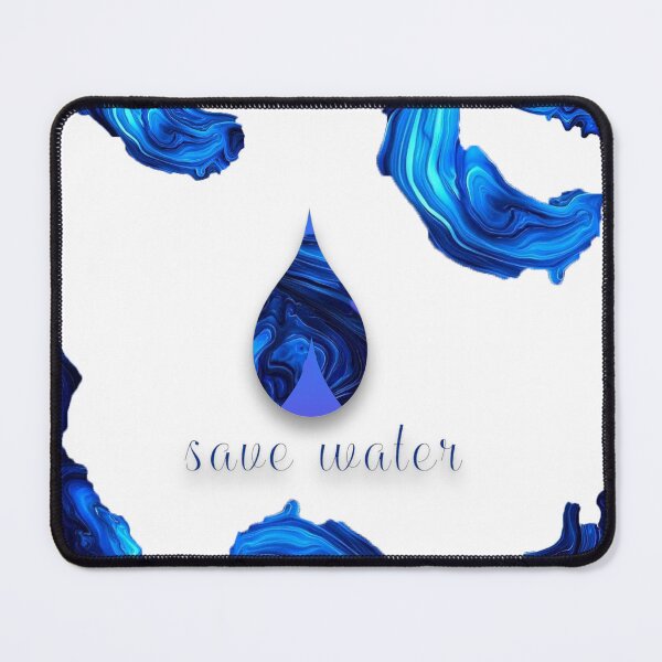 Item preview, Save Water – Artistic Blue Droplet Design for Eco Awareness designed and sold by mayarelshukairi.