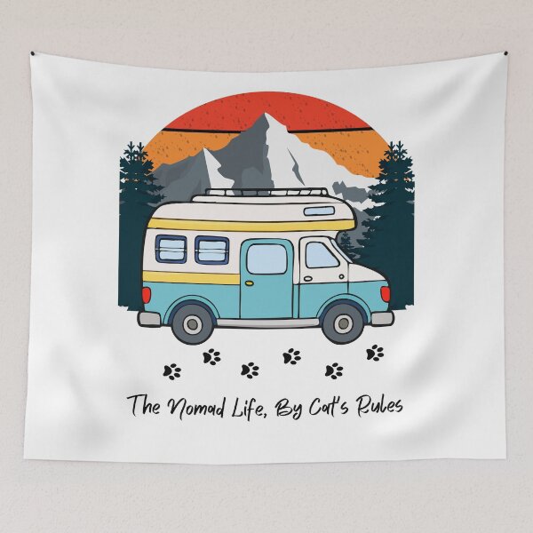 Item preview, The Nomad Life, By Cat's Rules. Funny RV and Cat design designed and sold by SofikoDesigns.