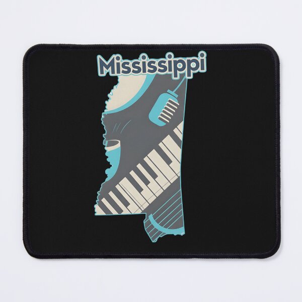Item preview, Mississippi Music Map – Blues & Jazz Inspired Design designed and sold by Inkspire House.