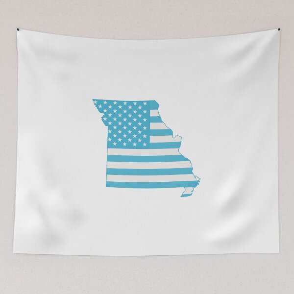 Item preview, Missouri Stars & Stripes State Silhouette – Classic Americana designed and sold by Paper Drip.