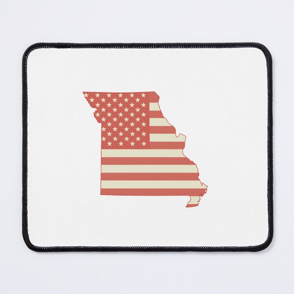 Item preview, Missouri USA Flag Silhouette – Stars and Stripes State Outline designed and sold by Paper Drip.