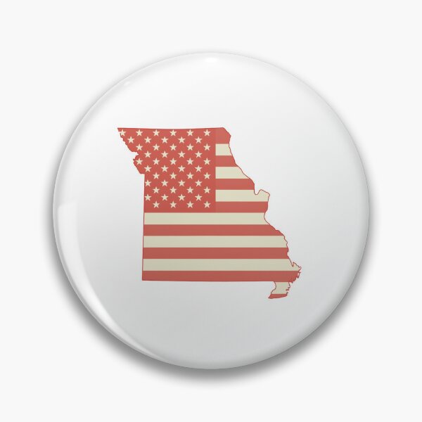 Item preview, Missouri USA Flag Silhouette – Stars and Stripes State Outline designed and sold by Paper Drip.