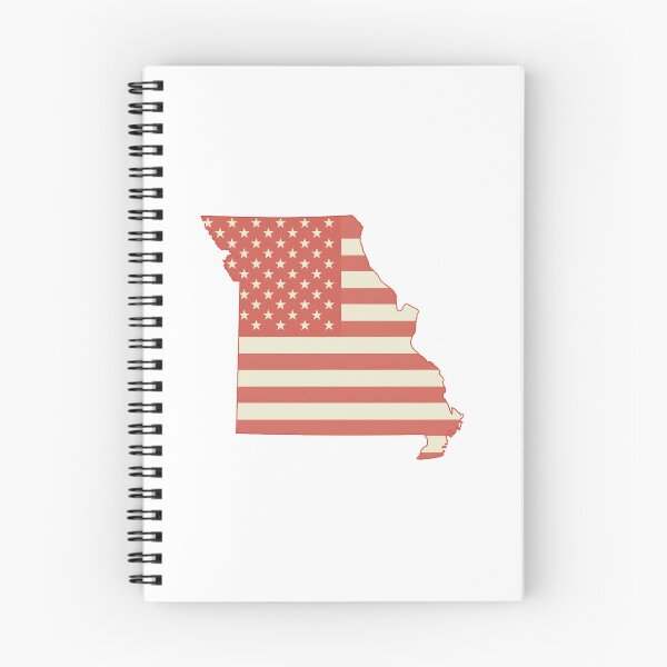 Item preview, Missouri USA Flag Silhouette – Stars and Stripes State Outline designed and sold by Paper Drip.