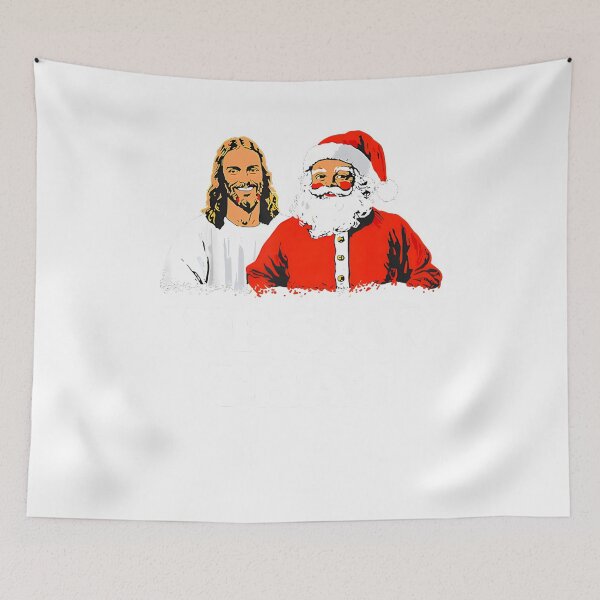 Item preview, WE Saw That, Santa and Jesus are Always Watching Christmas designed and sold by ArleneRowe.